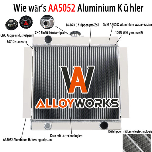 Reihe aluminium kühler für - 3,
