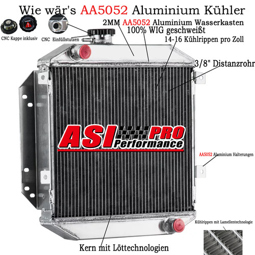 Rows aluminium kühler für - aluminium,